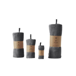 Ręcznik PURE czysta bawełna ciemny szary Hop Design