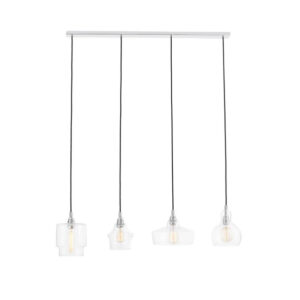 LAMPA WISZĄCA LONGIS LISTWA 4 CHROM KASPA