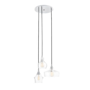 LAMPA WISZĄCA LONGIS 3 CHROM KASPA