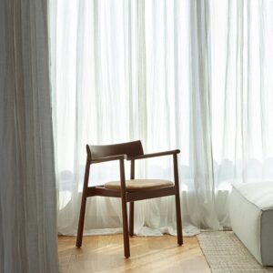 Krzesło Elipsa Soft Tamo / ciemny dąb / skóra