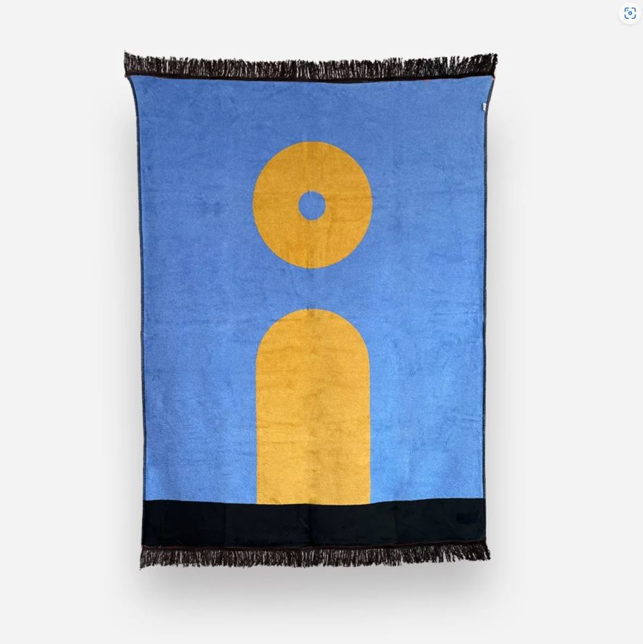 Koc 150 x 200 EXCLAMATION PINK BLUE HOGAI