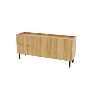 Komoda niska z szufladami KUNG fornir LOFT DECORA